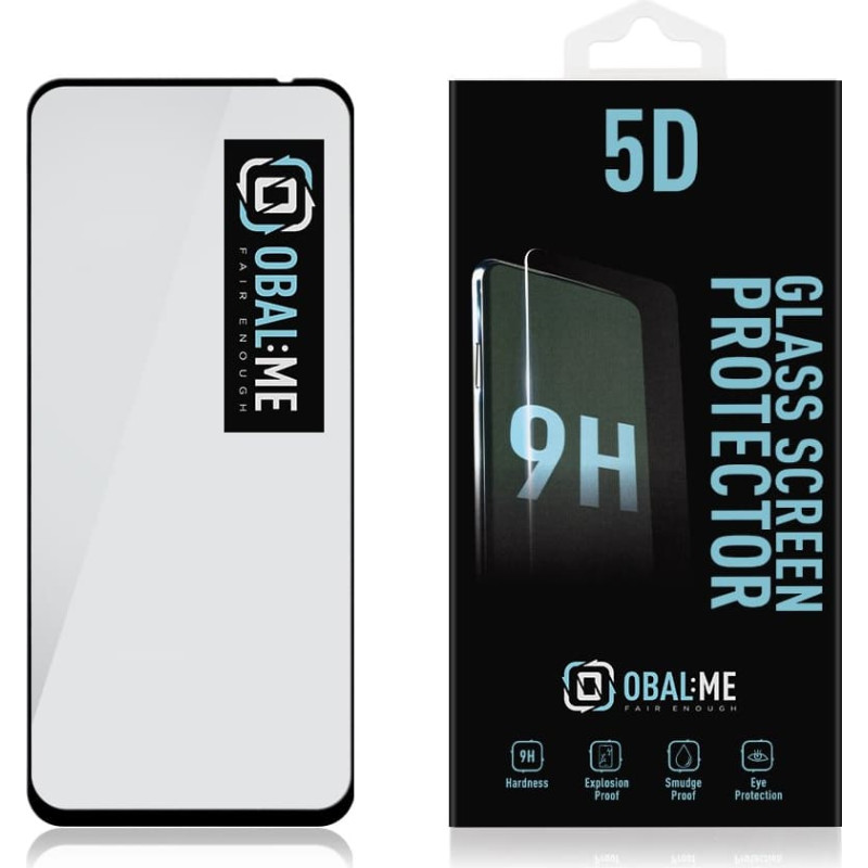 Obal:me 5D Glass Screen Protector for Infinix Hot 40 Pro Black