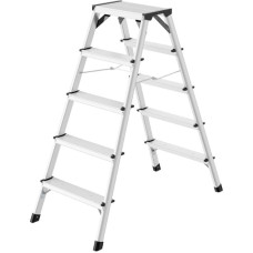 Hailo Kāpnes divpusējās D60 StandardLine | alumīnija | 2x5 pakāpieni