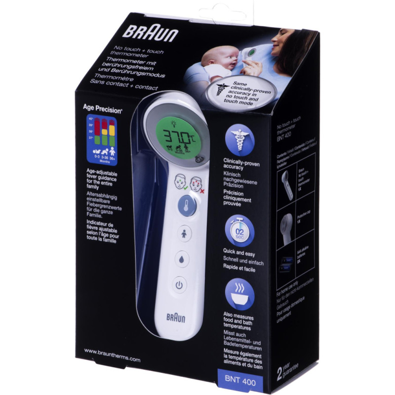 Braun Age Precision BNT400 (Contact measurement  Touchless; white color)
