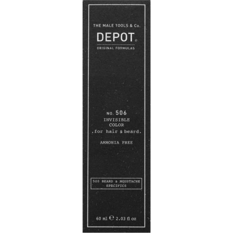 Depot Nr. 506 Invisible Color puspermanentā matu un bārdas krāsa Titanium 60 ml