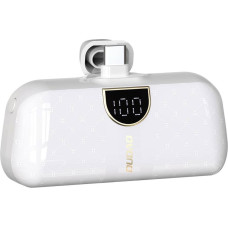 Dudao Powerbank mini 5000mAh mini 2x USB-C - balts