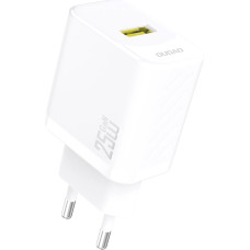 Dudao GaN 25W USB-A sienas lādētājs - balts