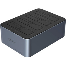 Orico 6646C3-C bezsaistes klonu dokstacija 4 x 2,5 collu / 3,5 collu SATA HDD/SSD — pelēks
