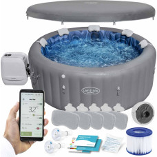 Bestway Lay-Z Santorini Pro 7 personu piepūšamā spa 6001T