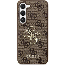 Guess GUHCS24L4GMGBR S24 Ultra S928 brązowy|brown hardcase 4G Big Metal Logo