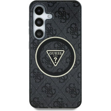 Etui Guess 4G Glitter Triangle Buttons    MagSafe do Samsung Galaxy S25 Ultra czarny