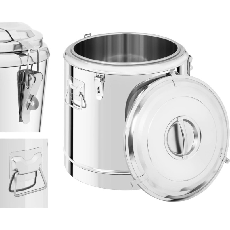 Royal Catering Ēdinā&scaron;anas termoss pārtikas transportē&scaron;anai, tērauds, 50L