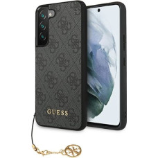 Guess GUHCS22MGF4GGR S906 S22+ szary|grey hardcase 4G Charms Collection