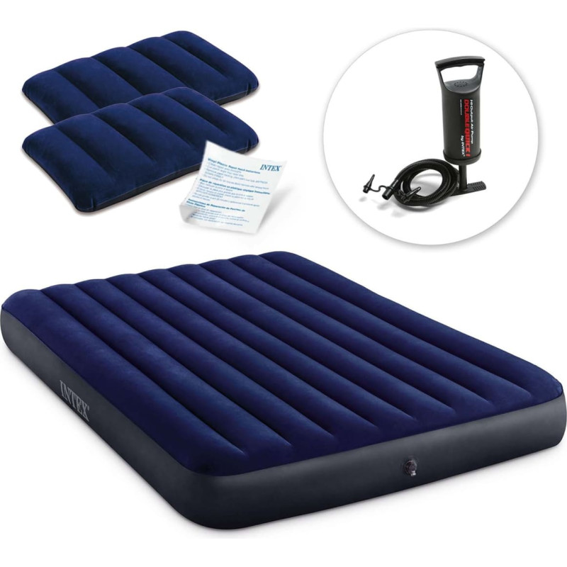 Intex Piepū&scaron;amais matracis 203x152x25 cm ar virzuļsūkni 64765