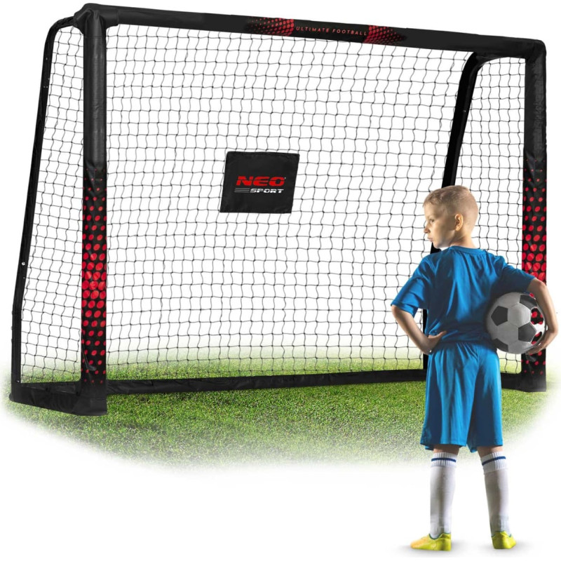 Neo-Sport Futbola vārti 180 x 120 x 60 cm NS-463 melni un sarkani
