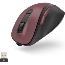 Hama MW-500 V2 bezvadu pele ar akumulatoru - bordo