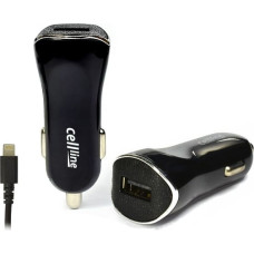 Beline Ład. sam. Cellline 1xUSB + lightning 1Aczarna|black iPhone 6