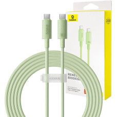 Fast Charging cable Baseus USB-C to USB-C Habitat Series 2m 100W (green)