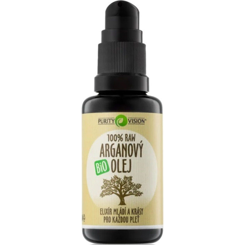 Purity Vision Raw Bio Argan Oil 100% raw argan oil 30 ml.