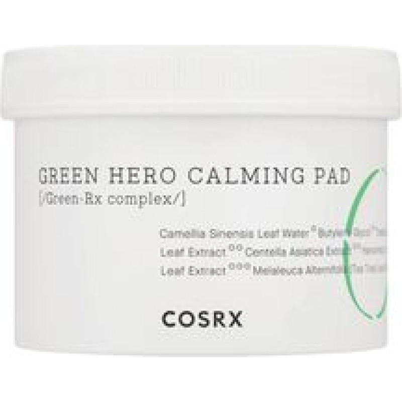 Cosrx One Step Green Hero Calming Pad - Soothing Facial Pads 70 pcs.