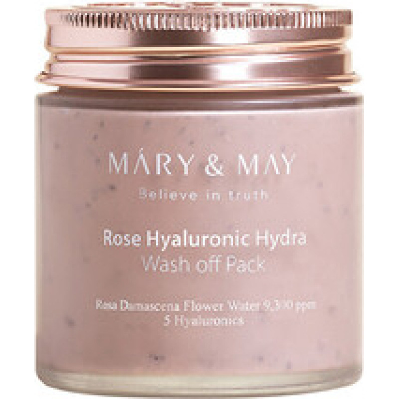Mary & May Rose Hyaluronic Hydra Wash Off Pack - Hydrating Face Mask.