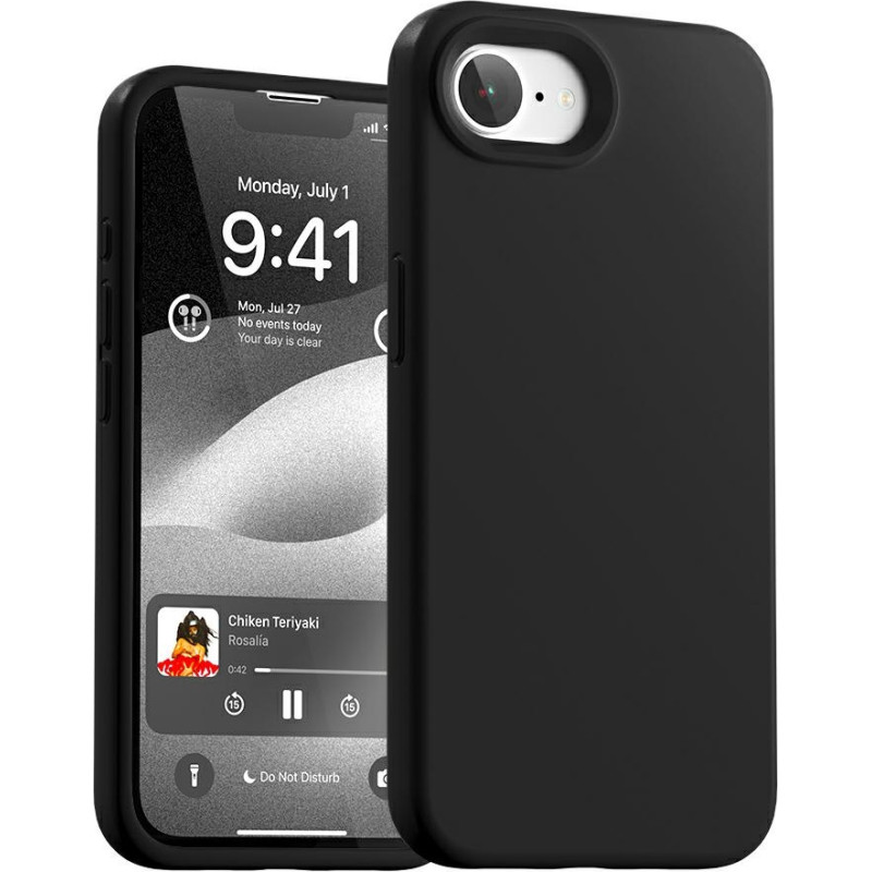 Etui Mercury Silicone do iPhone 16e       czarny