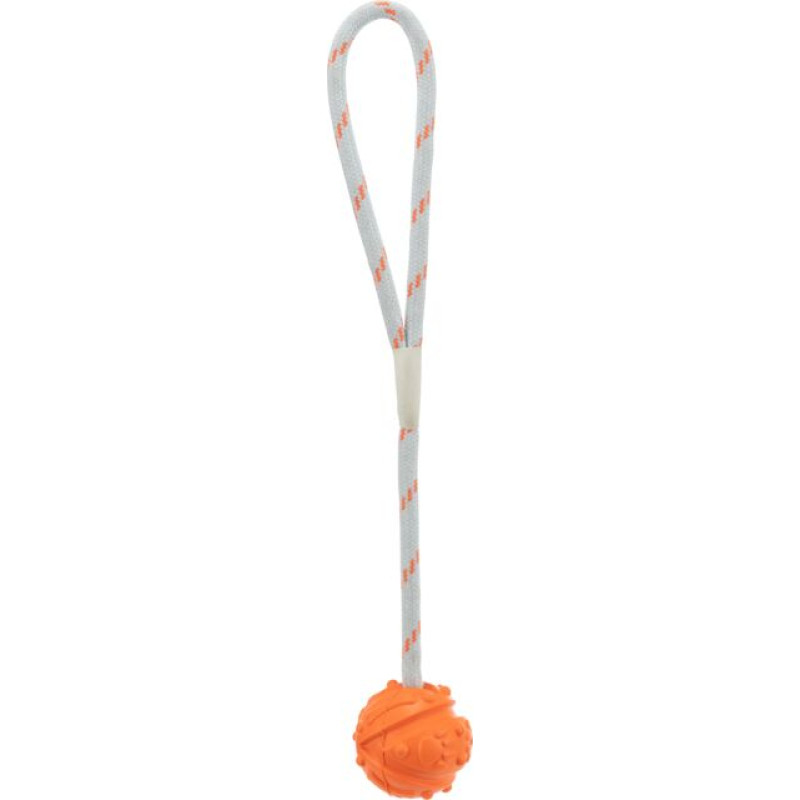 Trixie Rotaļlieta suņiem - Trixie Ball on a rope, floatable, natural rubber, 4.5|35 cm