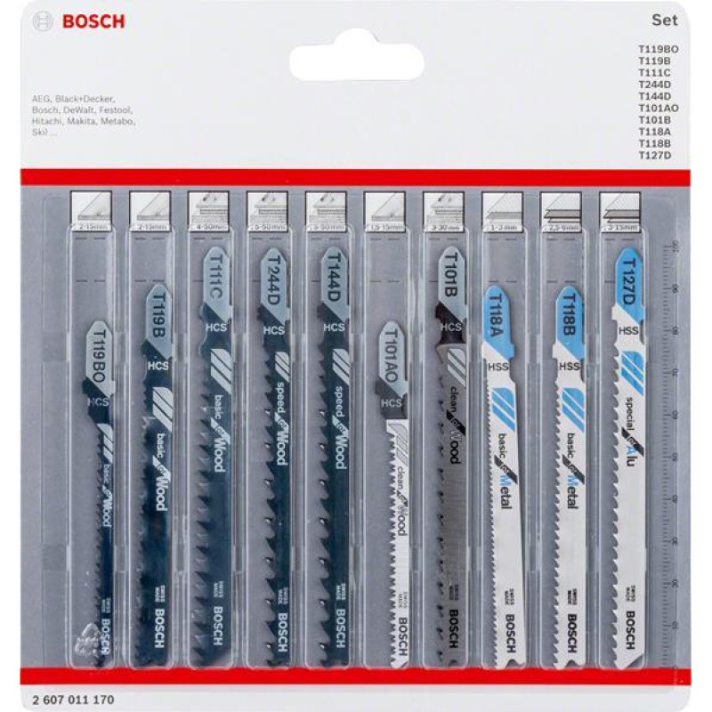 Bosch BOSCH BRZE.T ZEST.WOOD|METAL 10szt B2607011170