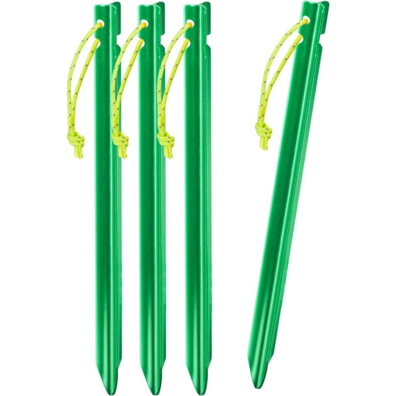 Helikon - Alumīnija brezenta mietiņi - 4 gab. - Zaļi - PO-TST-AL-82