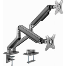 Monitora stiprinājums Gembird Desk Mounted Adjustable Monitor Double Arm Space Grey