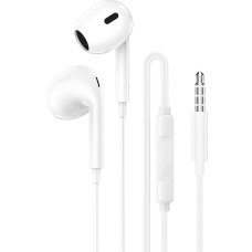 Borofone Earphones BM100 Max Fuente with microphone white