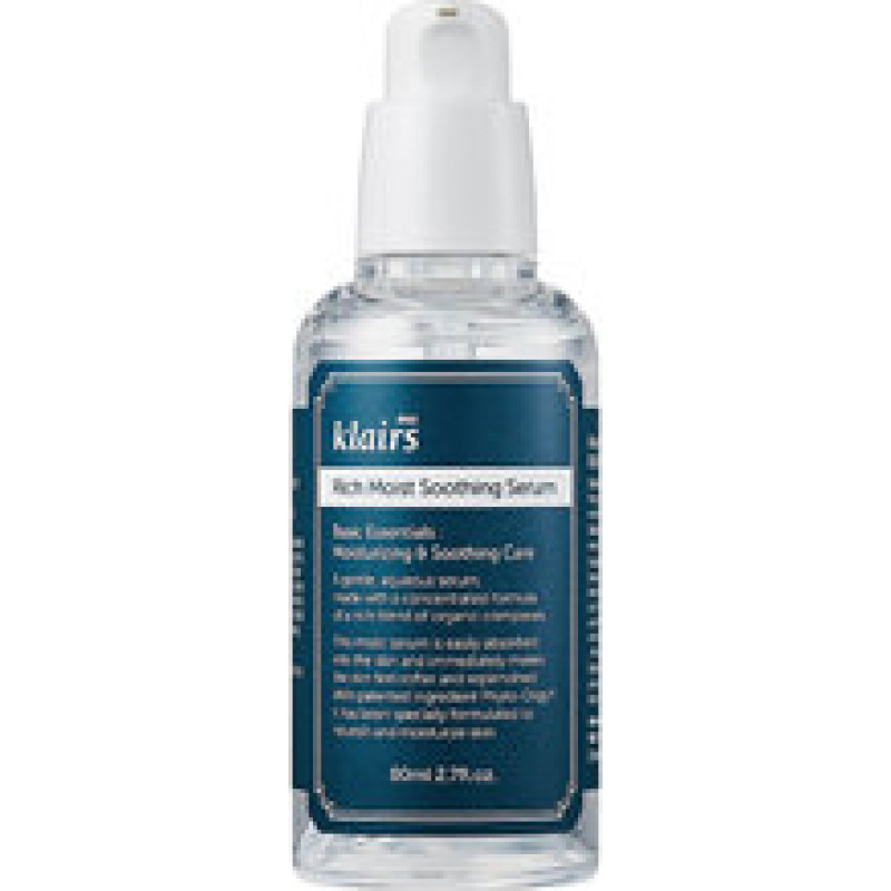 Dear, Klairs Rich Moist Soothing Serum - Gentle soothing serum with hydrating effect.