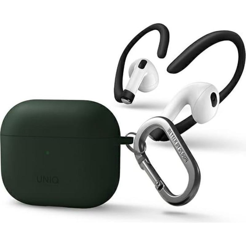 UNIQ etui Nexo AirPods 3 gen + Ear Hooks Silicone zielony|green