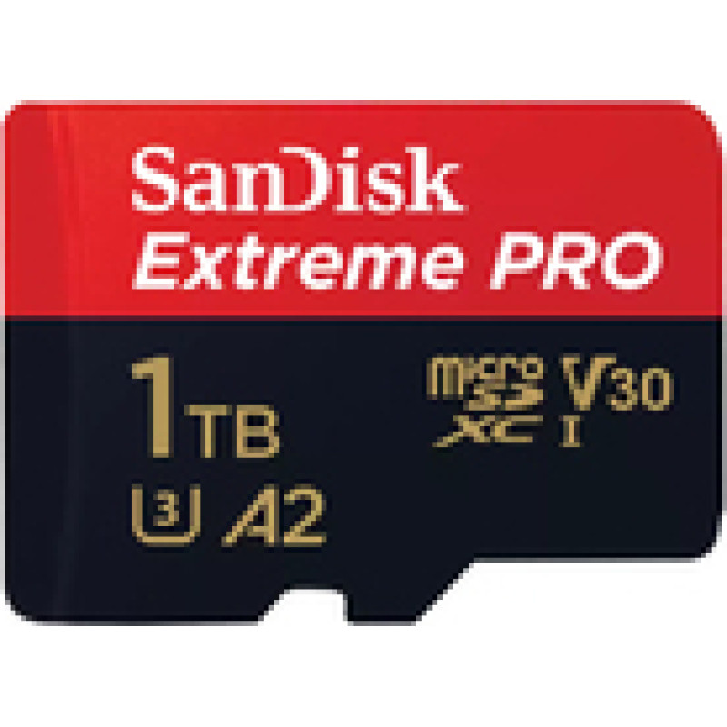 SanDisk microSDXC Extreme Pro 1TB 200|140 MB|s A2 V30 UHS-I U3