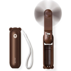 Jisulife Handheld Fan Life8 Portable USB Fan with Power Bank and Flashlight - Brown