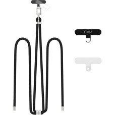 TECH-PROTECT C7S ROPE CROSSBODY STRAP BLACK|SILVER