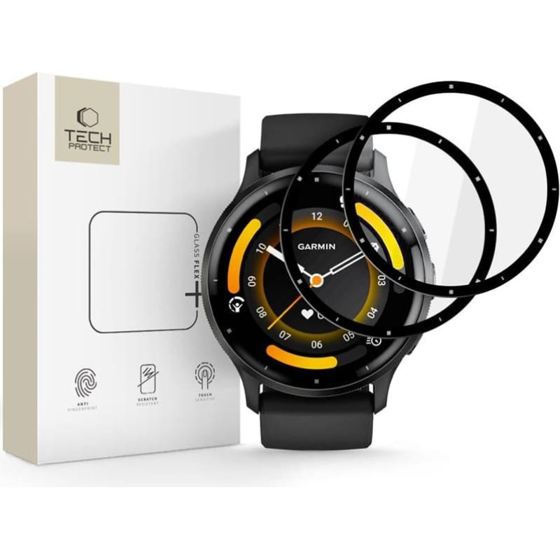 SZKŁO HYBRYDOWE TECH-PROTECT GLASS FLEX+ 2-PACK GARMIN VENU 3 BLACK