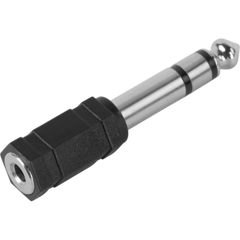 Setty adapter audio Jack 6,3 mm - Jack 3,5 mm AD-J-J-1 black