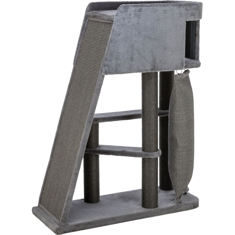 Trixie Mājiņa kaķiem – Trixie Cat Tree Active, grey with climbing ramp, 122 cm