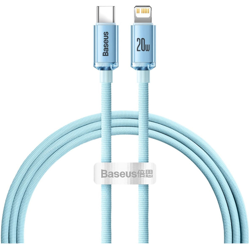 Baseus CAJY001303 Lightning - USB-C PD cable 20W 480Mb|s 1.2m - blue