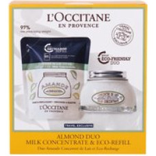 L´occitane Миндальный дуэт Молочный концентрат и набор для повторной наполнения Eco-Refill - Набор для подарка.