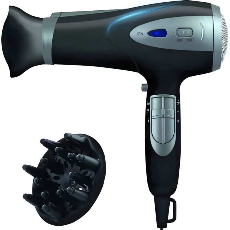 Retoo Matu fēns ar jonizāciju, aukstu gaisu un piederumiem 5 vienā, 2000 W