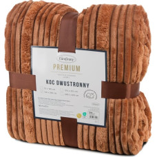 Mikrošķiedras flano sega 200x220 ķieģeļsarkanā mīkstā Nina