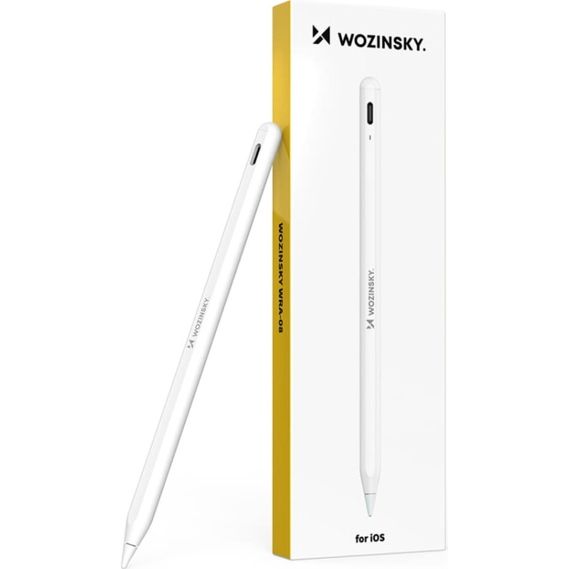 Wozinsky WRA-08 Stylus for iPad USB-C Fast Charging - White