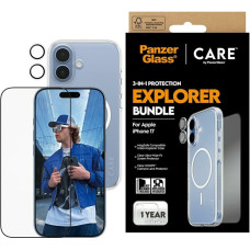 CARE by PanzerGlass Flagship Explorer 3in1 Case + Glass + Lens Protection Kit for iPhone 17
