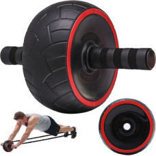 Retoo Rullīšu ritenis vēdera un muguras muskuļu trenēšanai, diametrs 17 cm