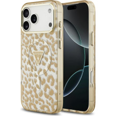 Guess Leopard Glitter MagSafe Case for iPhone 17 Pro Max Brown