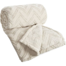Sega 150x200 egļu bēša – silta flīsa sega viesistabai