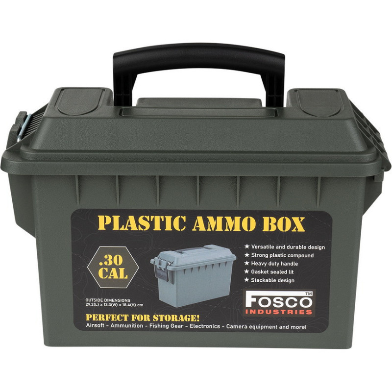 Fosco Industries - Munīcijas kaste .30 kalibrs - 4,5 l - Polimērs - Zaļ&scaron; - 465203