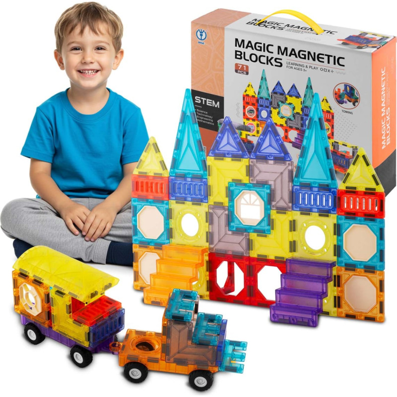 Ricokids Magnētiskie izglītojo&scaron;ie klucī&scaron;i 71 gab. RK-782