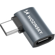 Wozinsky WPKB-01 USB-C - USB-C 40Gb|s 240W 8K OTG Side Angled Adapter - Gray