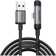 Joyroom Leņķiskais USB-A iPhone Lightning 3A kabelis 1,2 m - melns