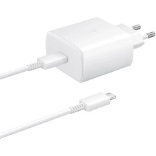Samsung EP-TA845EWE 45 W sienas lādētājs ar 1,8 m USB-C kabeli - balts