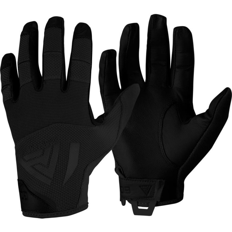 Direct Action - Cietie cimdi - Kazas āda - Melni - GL-HARD-GLT-BLK (L)