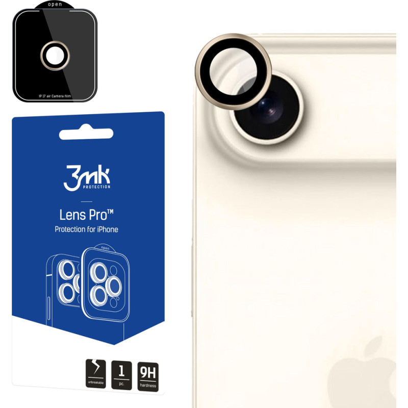 3Mk Protection 3mk Lens Protection Pro Tempered Glass for iPhone 17 Air - Gold